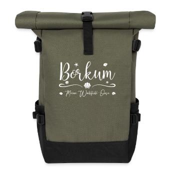 My feel-good - Borkum Island - Roll Top Backpack - olive/black - Front