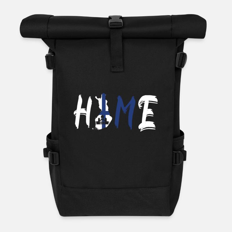Finnland Home - Rolltop Rucksack - Schwarz