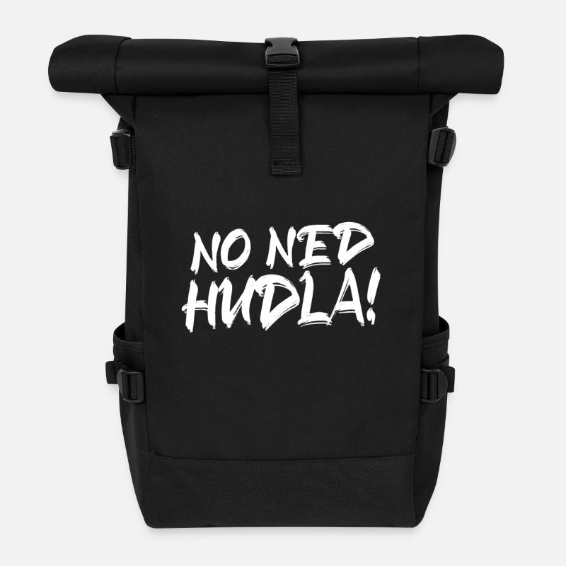 No ned Hudla - Rolltop Rucksack - Schwarz