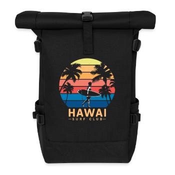 Hawaii Surf Club - Roll Top Backpack - black - Front