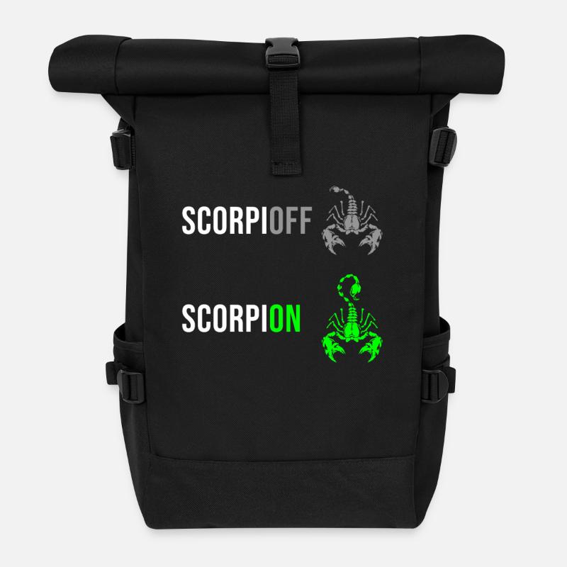 Skorpion lustig - Rolltop Rucksack - Schwarz