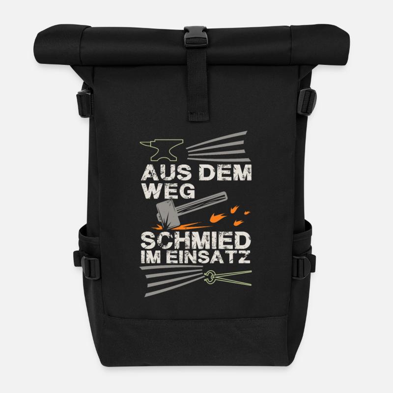 Schmied - Rolltop Rucksack - Schwarz
