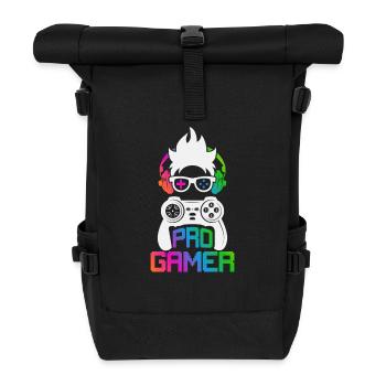 Pro Gamer - Rolltop Rucksack - Schwarz - Vorne