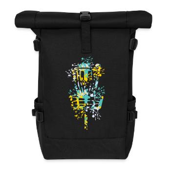 Disc golf Frisbee - Sac à dos roll top - noir - Devant
