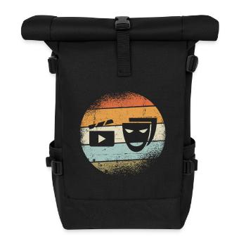 Schauspieler Geschenk - Rolltop Rucksack - Schwarz - Vorne