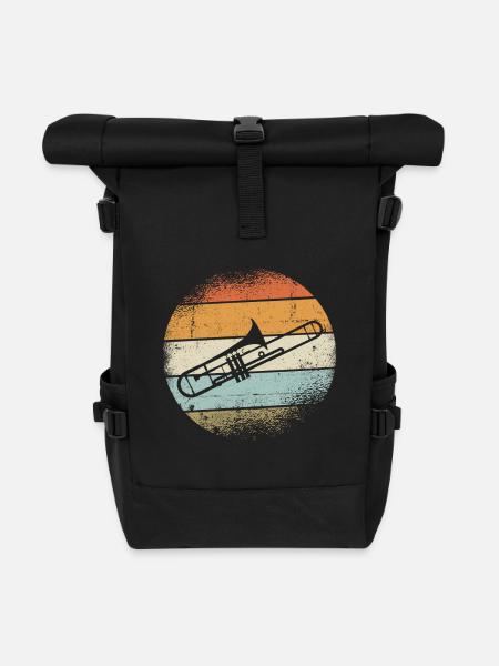 Posaunen Instrument - Rolltop Rucksack - Schwarz