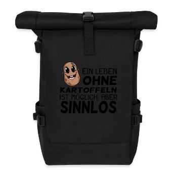 Kartoffel - Rolltop Rucksack - Schwarz - Vorne