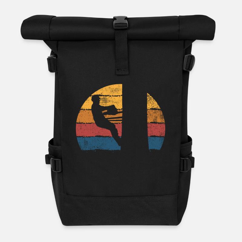 Baumpfleger Baumfäller - Rolltop Rucksack - Schwarz