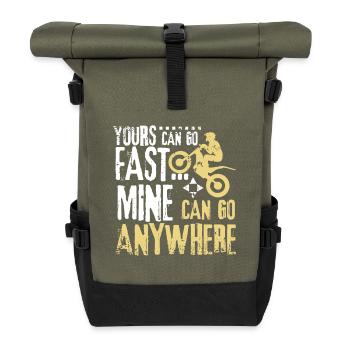 Can go anywhere trial bike - Roll Top Backpack - olive/black - Front