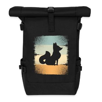 Fuchs - Rolltop Rucksack - Schwarz - Vorne