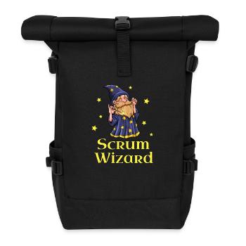 Scrum Wizard - Scrum Master - Rolltop Rucksack - Schwarz - Vorne