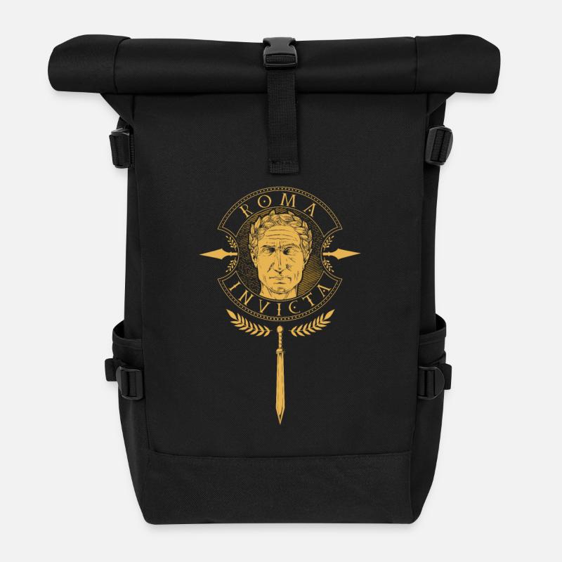 Roma Invicta - Julius Caesar - Rolltop Rucksack - Schwarz