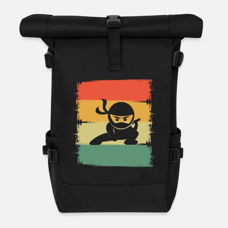 Ninja - Sac à dos roll top - noir