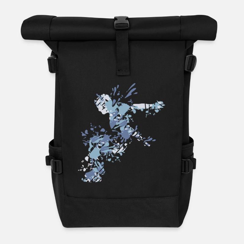 Splash Freerunning Parkour - Rolltop Rucksack - Schwarz