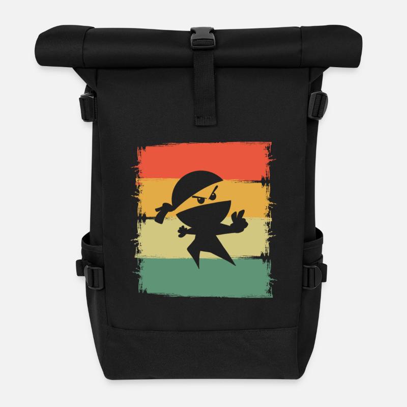 Ninja - Sac à dos roll top - noir