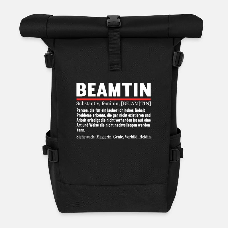 Beamten Verbeamtung öffentlicher Dienst Definition - Rolltop Rucksack - Schwarz