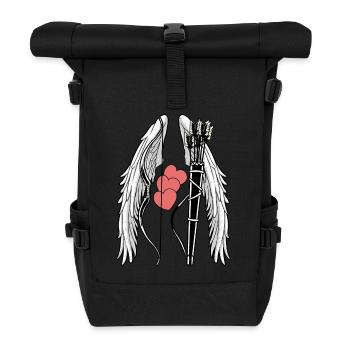 Sagittarius Bow Hunts Hunter Archer Love - Roll Top Backpack - black - Front