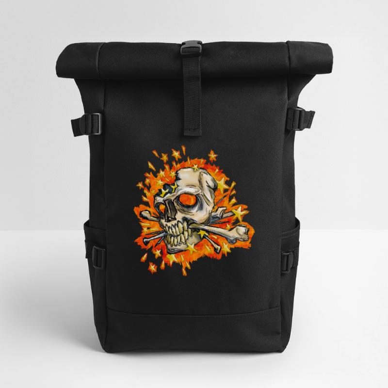 exploding skull Rolltop Rucksack