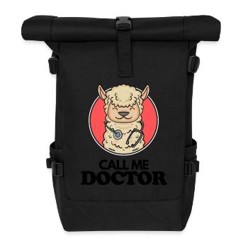 Doktorarbeit Promotion Doktortitel Doktor - Rolltop Rucksack - Schwarz - Vorne