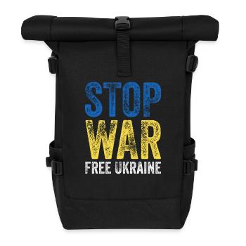 L’Ukraine arrête la guerre - Sac à dos roll top - noir - Devant