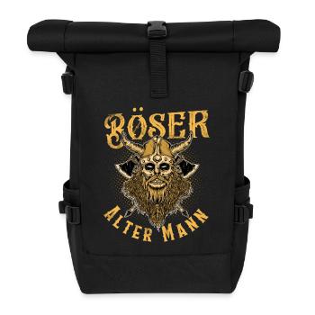Böser Alter Mann - Rolltop Rucksack - Schwarz - Vorne
