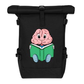 Lecture cérébrale - Sac à dos roll top - noir - Devant