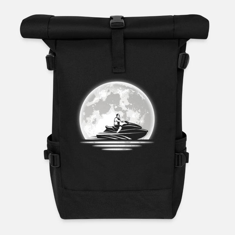 Jetski - Rolltop Rucksack - Schwarz