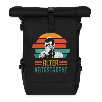 Alter Katastrophe - Rolltop Rucksack - Schwarz - Vorne