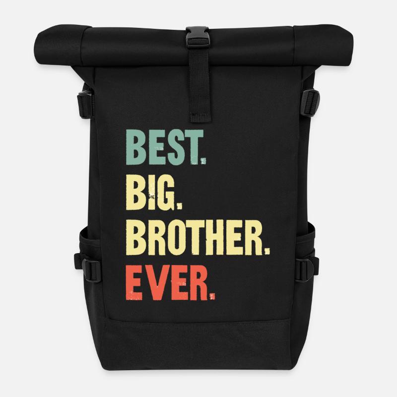 The Best Big Brother Ever! Best Big Brother Ever - Roll Top Backpack - black