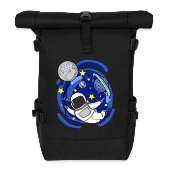 Astronaute Moon Balloon - Sac à dos roll top - noir - Devant