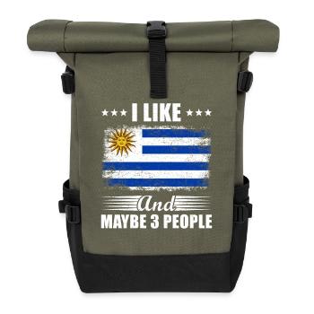 Uruguay - Rolltop Rucksack - Olive/Schwarz - Vorne