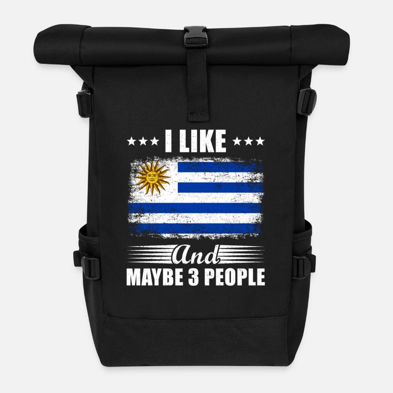 Uruguay - Rolltop Rucksack - Schwarz