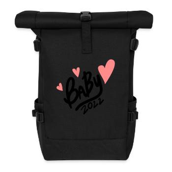 Baby 2022 - Birth Pregnant 2022 - Roll Top Backpack - black - Front