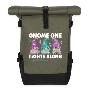 Gnome One lutte contre la prévention du suicide - Sac à dos roll top - olive/noir - Devant