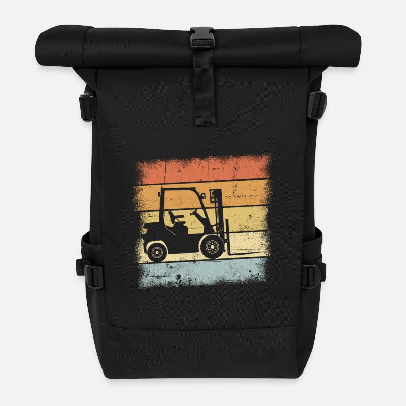Forklift - Roll Top Backpack - black