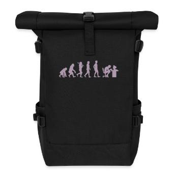 Évolution de Gamer Gambler Nerd Geek Progamer - Sac à dos roll top - noir - Devant