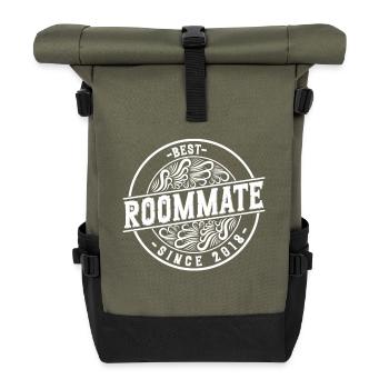 Best roommate since 2018 love your roomates - Roll Top Backpack - olive/black - Front