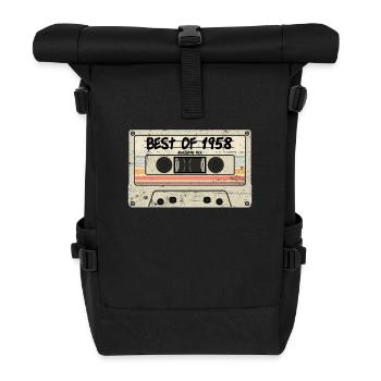 Best of 1958 - Roll Top Backpack - black - Front