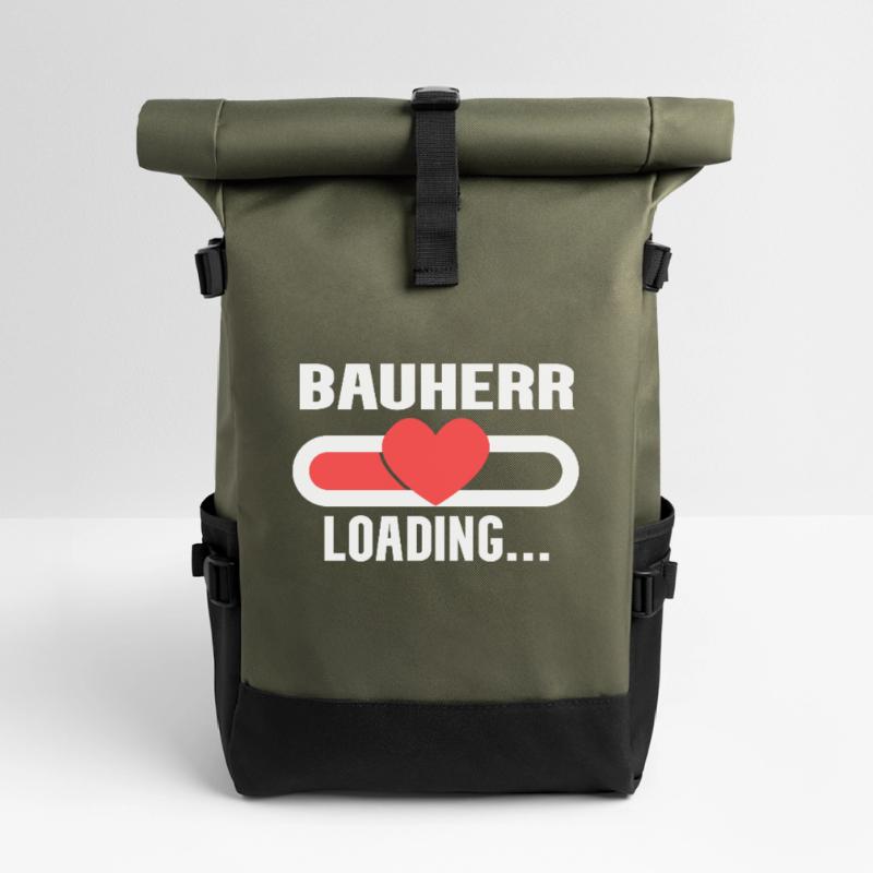 Bauherr loading - Bauherr werden Rolltop Rucksack