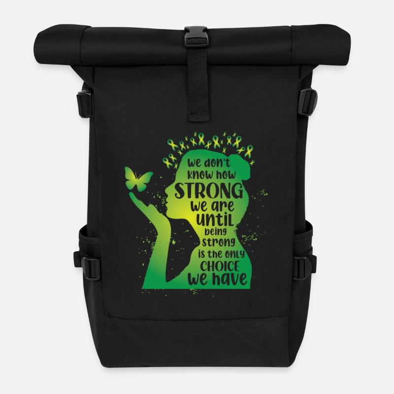 Mental Health We Don't Know How Strong - Rolltop Rucksack - Schwarz