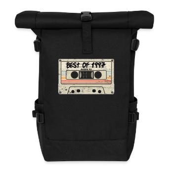 Best of 1997 Kasette Retro Tape - Rolltop Rucksack - Schwarz - Vorne