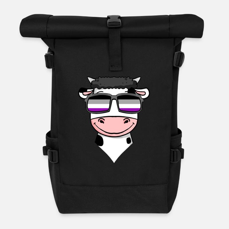 Asexuell Lgbt Kuh Asexualität - Rolltop Rucksack - Schwarz
