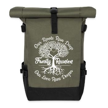 Réunion de famille Nos racines sont profondes - Sac à dos roll top - olive/noir - Devant