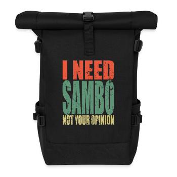 Sambo disant drôle - Sac à dos roll top - noir - Devant