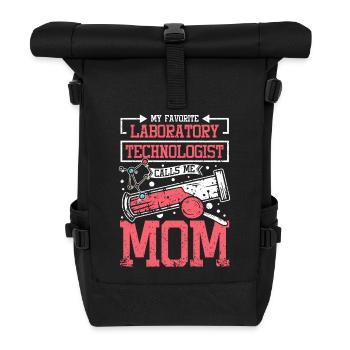 Mon technologue de laboratoire préféré m’appelle maman - Sac à dos roll top - noir - Devant