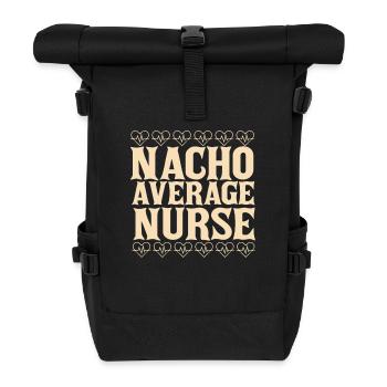 Nacho Durchschnittliche Krankenschwester - Rolltop Rucksack - Schwarz - Vorne