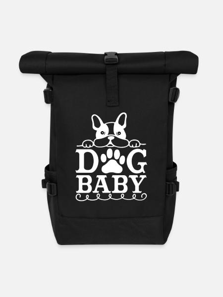 Hundebaby - Rolltop Rucksack - Schwarz