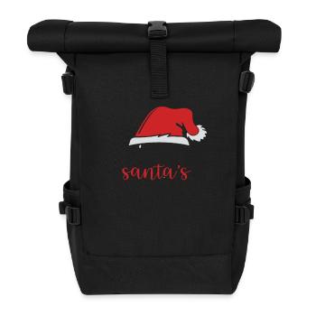 I'm at Santa's Christmas Norwegian Pattern - Roll Top Backpack - black - Front