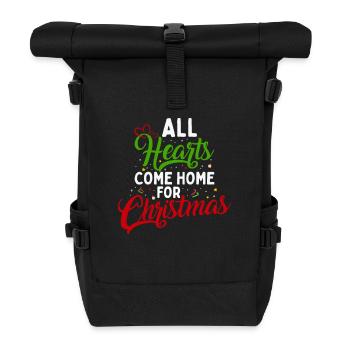 Tous les cœurs Maison de Noël Ugly Christmas - Sac à dos roll top - noir - Devant