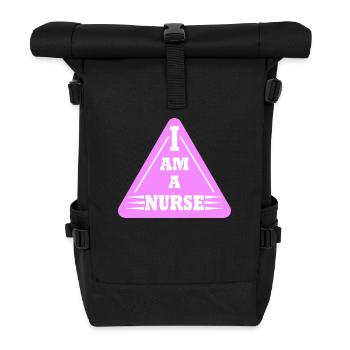Je suis infirmière - Sac à dos roll top - noir - Devant